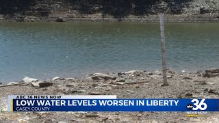 Low water levels in Casey county