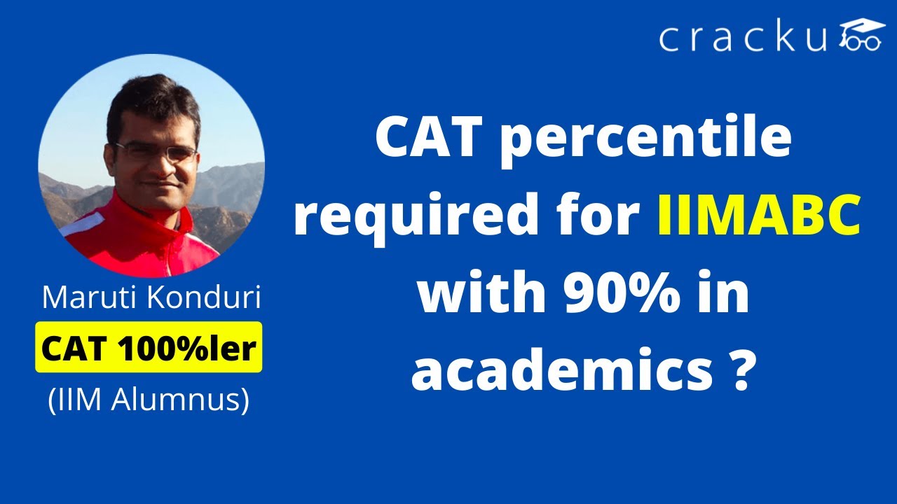 CAT percentile required for IIMABC with 90% in academics ?