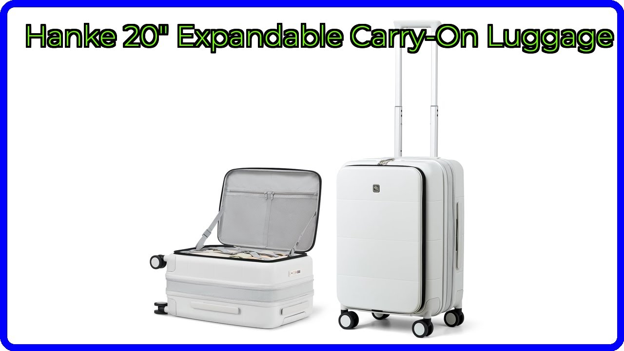 REVIEW (2026): Hanke 20" Expandable Carry-On Luggage. ESSENTIAL details.