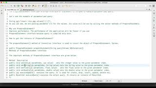 73 Prepared statement in JDBC
