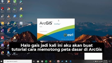 Cara memotong peta dasar di arcgis 10.5