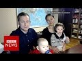 Prof robert kelly is back  this time his wife  children are meant to be in shot bbc news