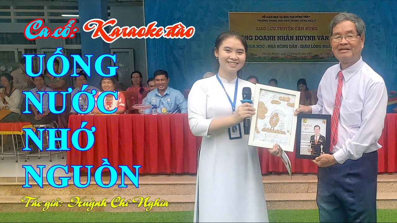 Ca cổ: UỐNG NƯỚC NHỚ NGUỒN (Karaoke đào) | Tác giả: Huỳnh Chí Nghĩa