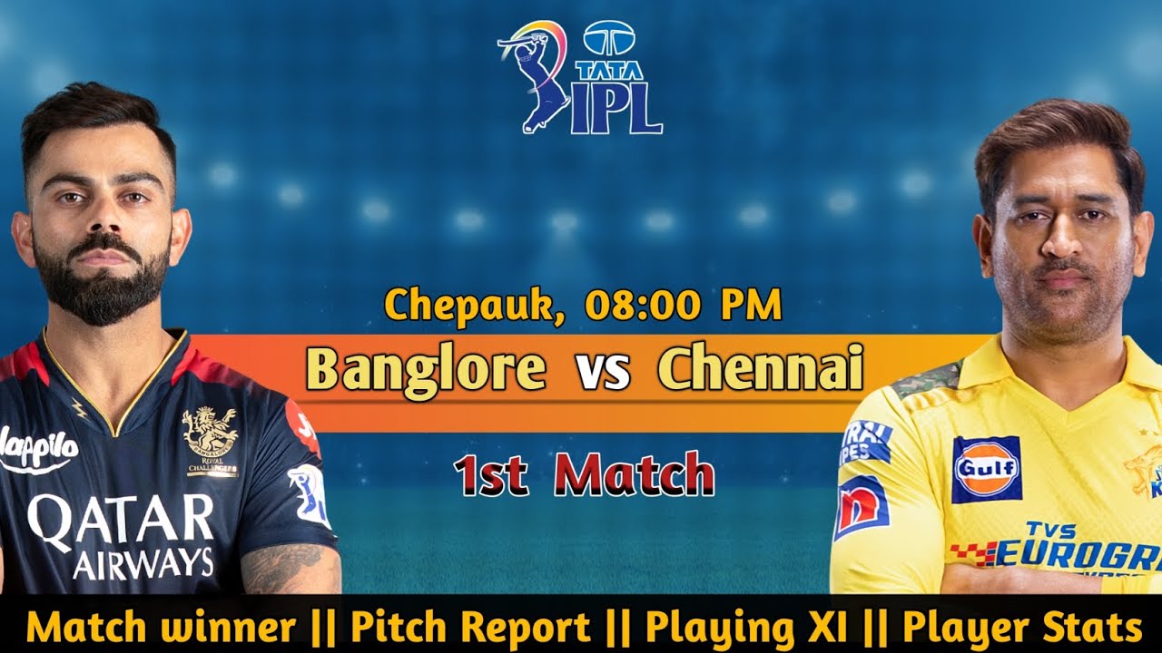 RCB vs CSK || IPL 2024 || 1st Match Prediction || Bangalore vs Chennai ...