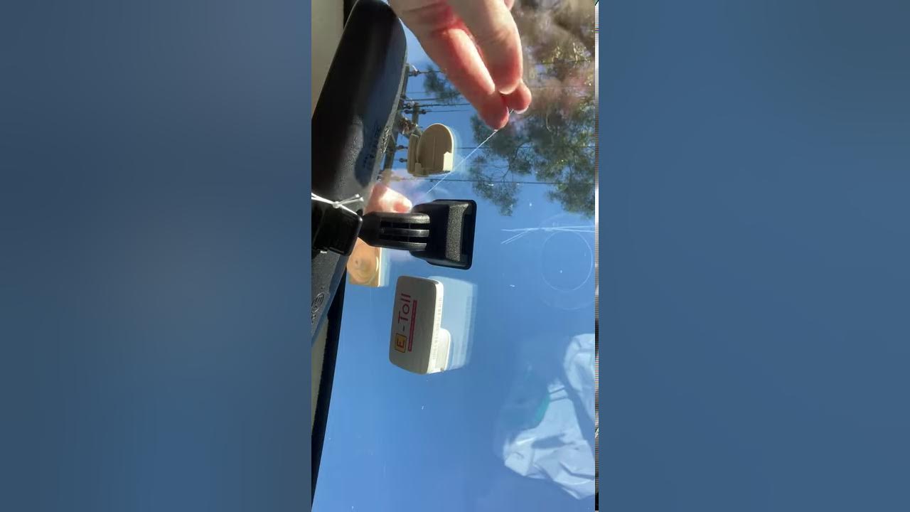 How to remove Etoll tag from windscreen YouTube