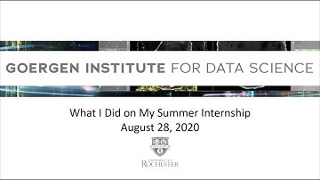 Data Science: What I Did On My Summer Internship