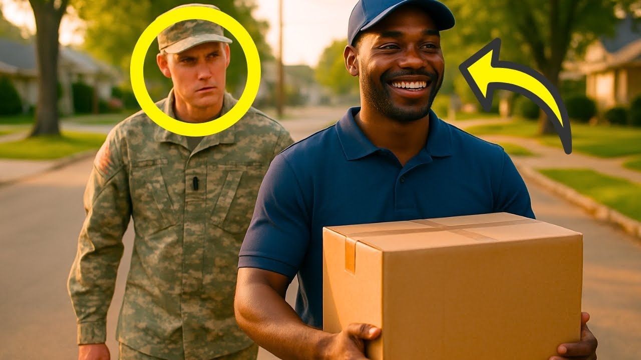 MILITAR SIGUIÓ AL REPARTIDOR QUE SIEMPRE SONREÍA… Y DESCUBRIÓ UN SECRETO CONMOVEDOR