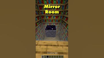 MIRRORS IN MINECRAFT?! (NO MODS) | Minecraft Build Hacks ⛏ 😄 #shorts