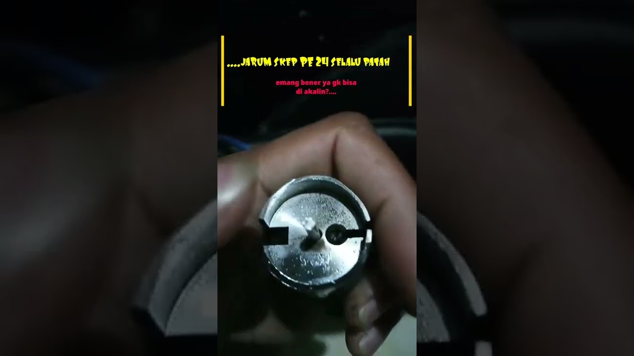 Jarum skep karbu PE24 selalu patah