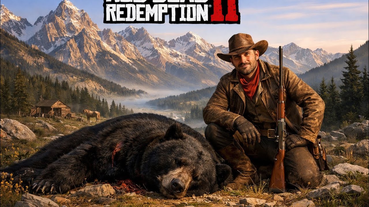 🇺🇸 WYOMING 1899 | REALISTIC HUNT ON BLACK BEAR | RDR2 - YouTube