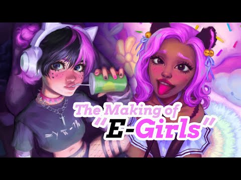 The Making of "E-Girls" Art Collection | katerina francesca