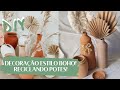 DIY - DECORAÇÃO ESTILO BOHO #3 - COMO FAZER VASO DE CERÂMICA FAKE - por Gisele Souza