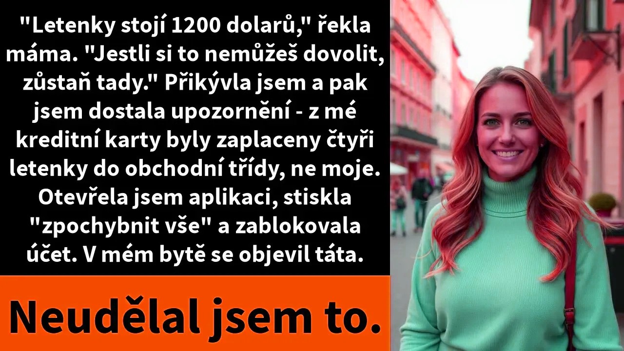 Máma objednala pro celou rodinu luxusní večeři na své narozeniny. Všichni jedli, pili a smáli se, a když přišel účet, všichni najednou ztichli a sledovali mě. Pak se táta zvedl, poklepal si na...