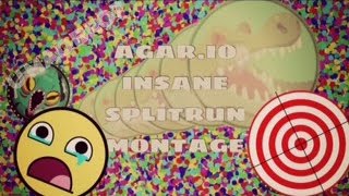 INSANE AGAR.IO SPLITRUN MONTAGE | Agar.io | NOMAD- YT