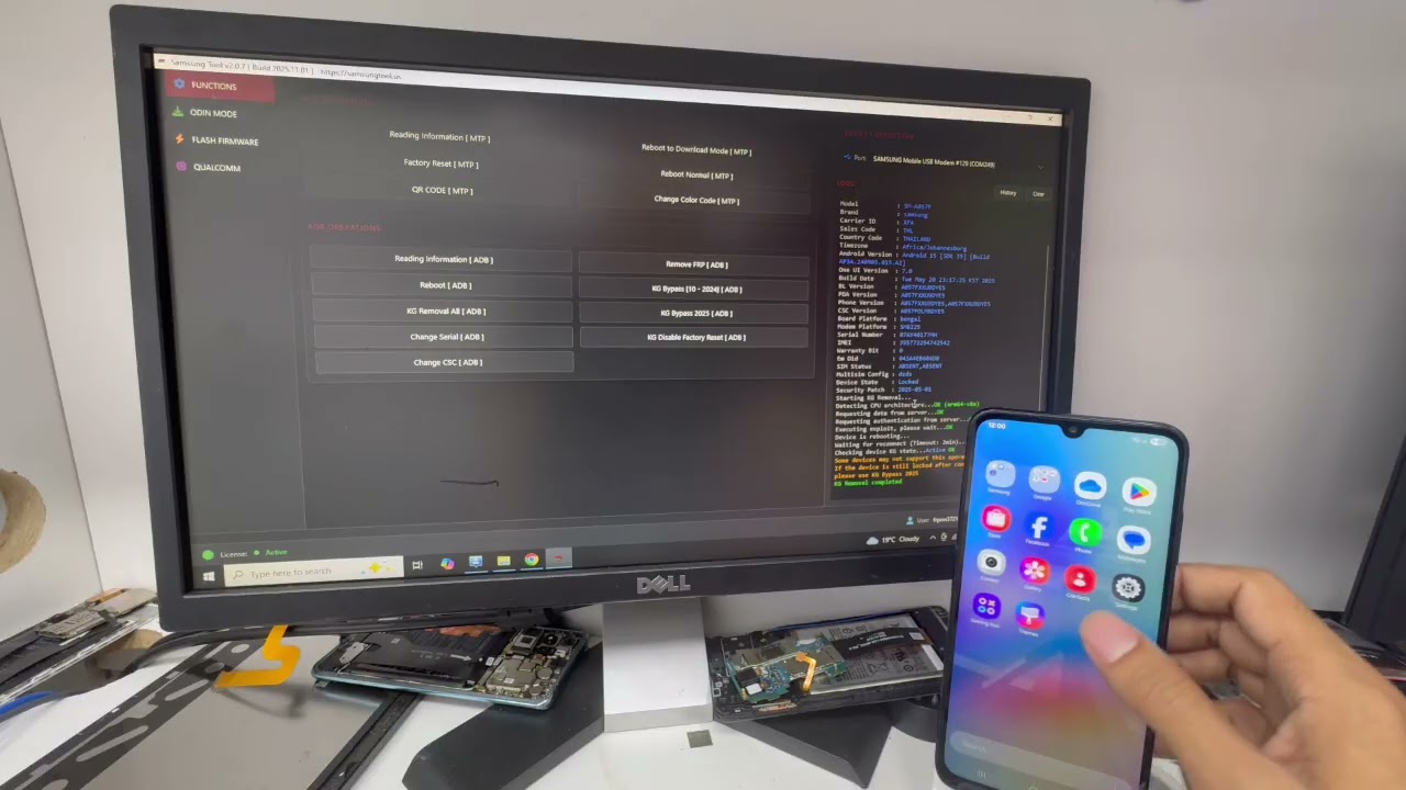 How to Unlock Knox Guard (KG) Offline Using SamsungTool — Full Guide
