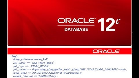 How to create and monitor scheduled jobs in Oracle