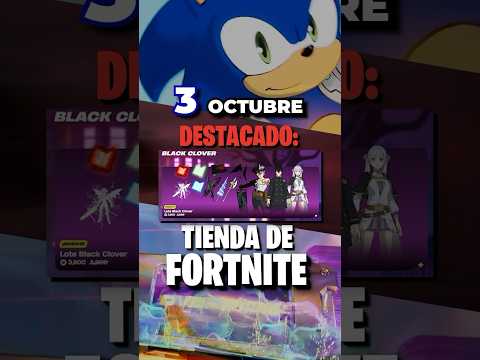 Tienda de Fortnite del día 3 de octubre 🎃 ¡Black Clover ya disponible! #fortnite #blackclover