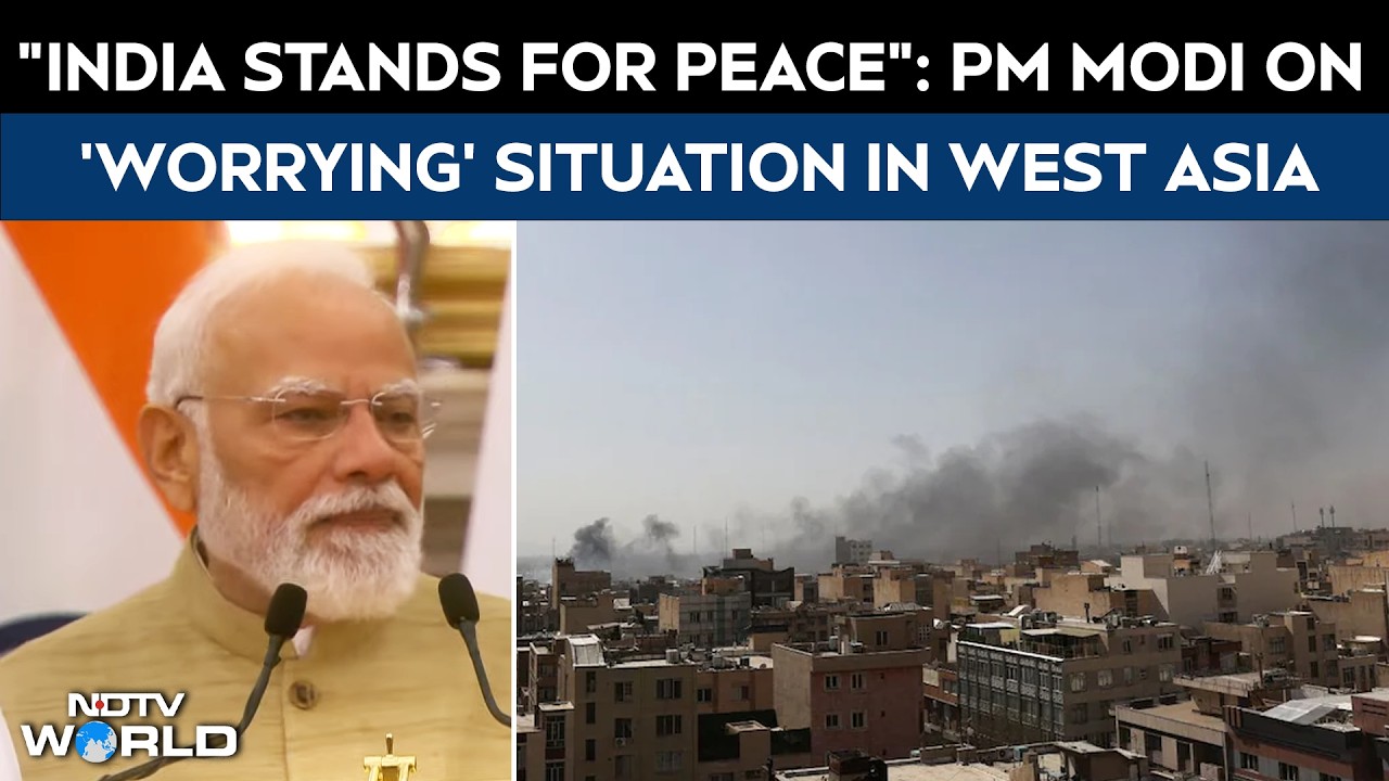 PM Modi On West Asia War LIVE | PM Modi Says "India Stands For Peace" | Middle East