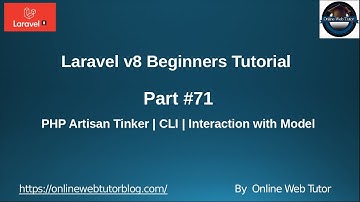 Learn Laravel 8 Beginners Tutorial #71  PHP Artisan Tinker With Application Model | First Session
