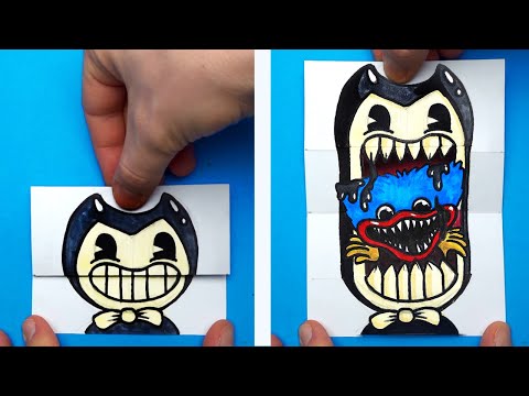 Cool DO's & DONT's Huggy Wuggy & Bendy Paper Craft For Fans