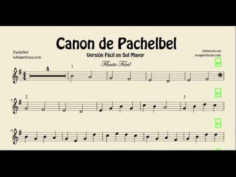 Canon de pachelbel partitura flauta