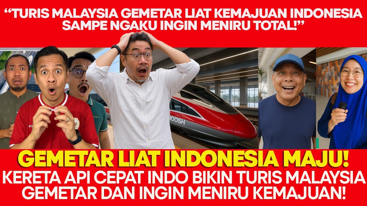 TURIS M'SIA GEMETAR LIAT KERETA API CEPAT JAKARTA–BANDUNG! NGAKU INGIN MENIRU INDO KARENA BUKTI MAJU