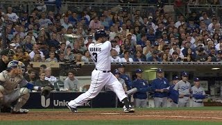 LAD@SD: Norris doubles home J. Upton in the 6th