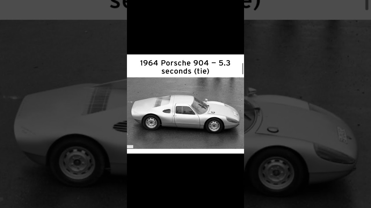 Top Ten Fastest Muscle Cars 0-60 from the 60s 