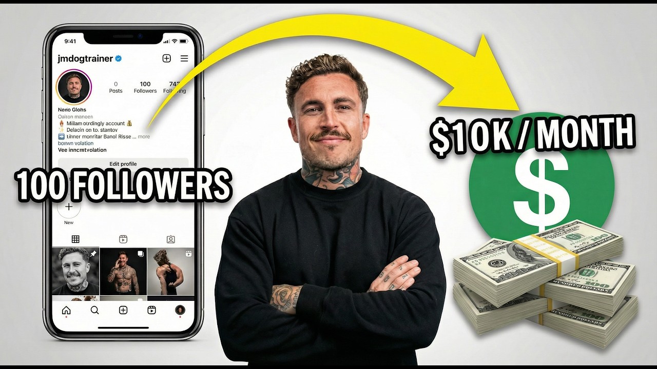 Earn £10k/pm With ONLY 100 Followers