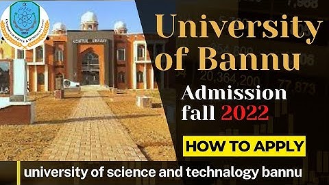 University Of Sciences and technology Bannu admission fall 2022 || How to apply for online admission
