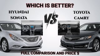 2012 Hyundai Sonata vs 2012 Toyota Camry