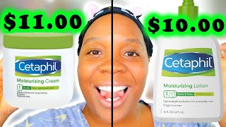 Cetaphil Moisturizing Cream vs. Cetaphil Moisturizing Lotion