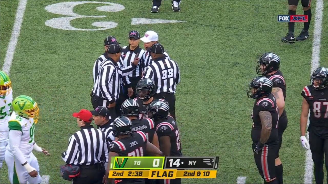 Ricky Walker Ejected for Punching | Vipers vs. Guardians | XFL Week 1