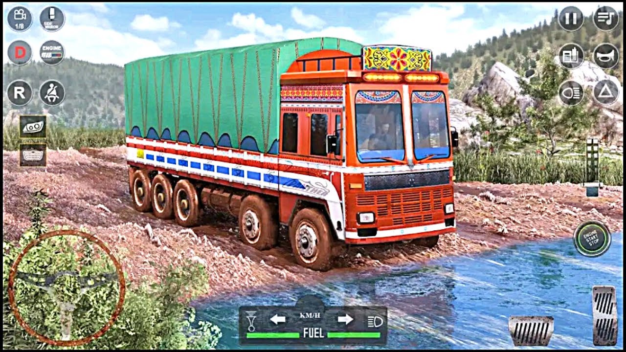 Offroad indian truck cargo simulator|android gameplay|
