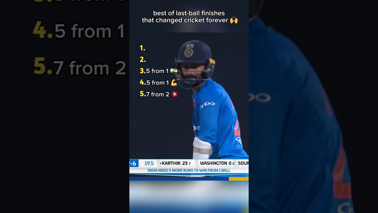 Best of last-ball finishes that changed cricket forever