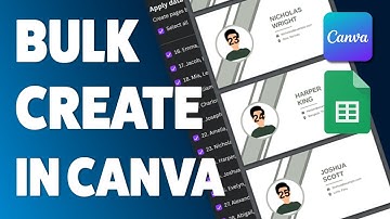 Maak in bulk uw ontwerpen in Canva met uw eigen gegevens