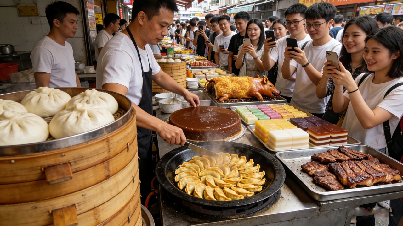 Гуанчжоу, самый известный утренний рынок Китая, против самого популярного ночного рынка!