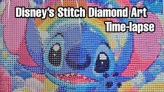 From Canvas to Sparkle: Disney’s Stitch Diamond Painting | Time Lapse 30x30cm