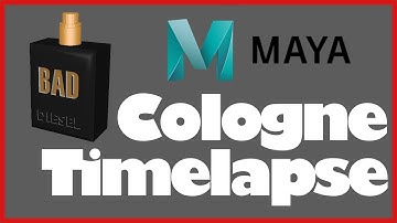 Creating a 3D cologne in Maya - timelapse