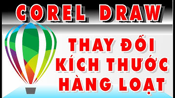 CORELDRAW THAY ĐỔI KÍCH THƯỚC HÀNG LOẠT HÌNH ẢNH VECTOR | #SIZE #CDR #DESIGNER #ECUT #LED