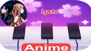 Tomoyuki Ogawa - Ignite ( Sword Art Online II ) Anime Tiles : Piano Music screenshot 5