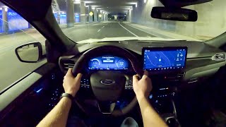 2023 Ford Escape Hybrid ST-Line Elite - POV Night Drive (Binaural Audio)
