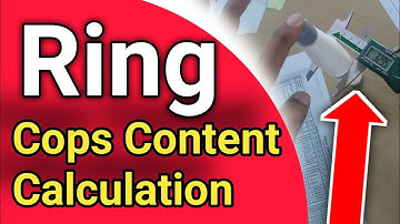 Cops contain  calculation . spinning mills calculation Cops weight calculation cops yarn weight