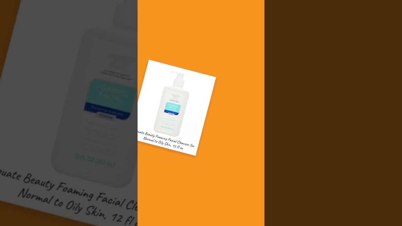 Best-seller: Equate Beauty Foaming Facial Cleanser for Normal to Oily Skin, 12 fl oz