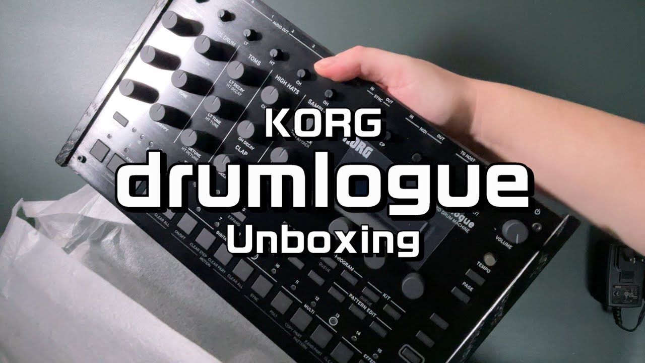 KORG drumlogue unboxing - YouTube