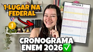 🔥COMO MONTAR UM CRONOGRAMA DE ESTUDOS PARA O ENEM 2026 | Melhor Cronograma Enem!!!