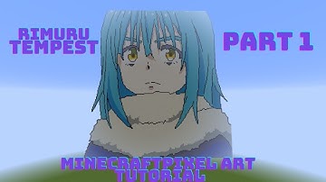 Minecraft Pixel Art Tutorial - Rimuru Tempest Human Form Part 1