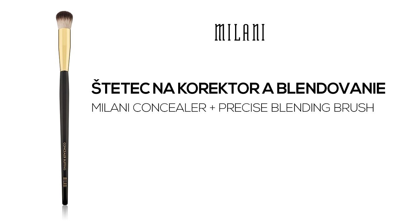 Štetec na korektor a blendovanie Milani Concealer + Precise Blending