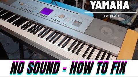 Yamaha DGX640 NO SOUND - How to repair faulty electric piano that has no sound from speakers