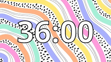 36 Minute Timer with Music | Abstract Timer